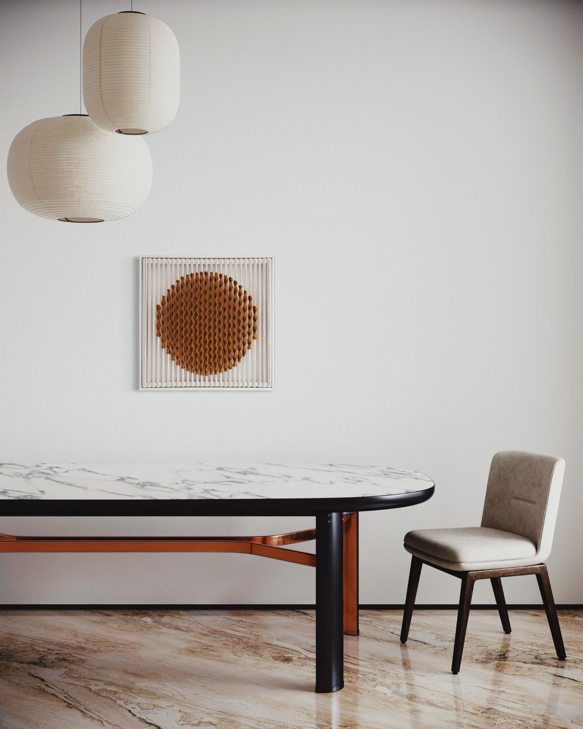 Macrame Wall Art - Framed Howl rust – KELMI