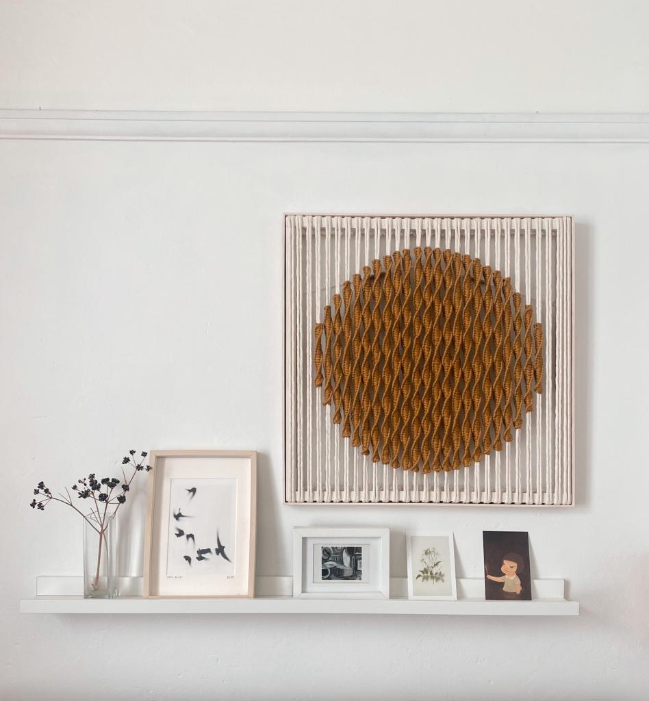 Macrame Wall Art Framed Howl rust KELMI